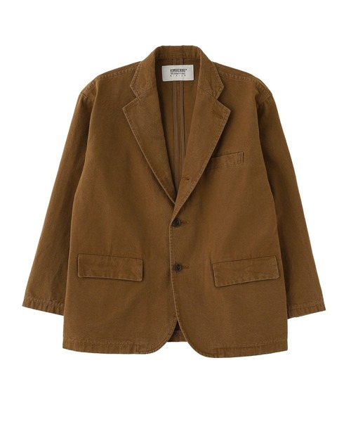styles(スタイルス)の「HOMBRENINO CANVAS 3B JACKET HN0252-JK0002(ブルゾン・メンズ・ネイビー/ブラウン・M/L)」の2枚目の写真