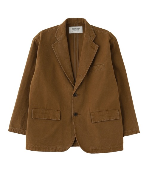 styles(スタイルス)の「HOMBRENINO CANVAS 3B JACKET HN0252-JK0002(ブルゾン・メンズ・ネイビー/ブラウン・M/L)」の6枚目の写真