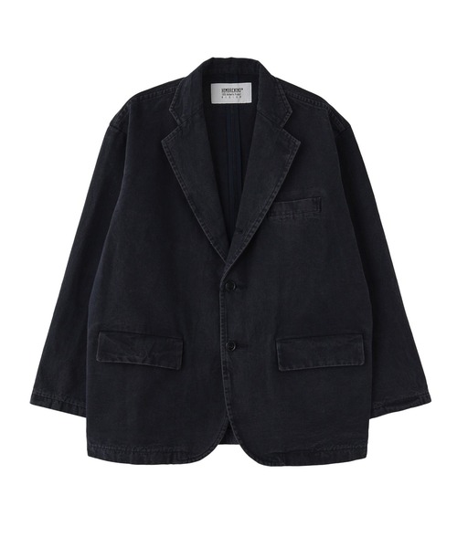 styles(スタイルス)の「HOMBRENINO CANVAS 3B JACKET HN0252-JK0002(ブルゾン・メンズ・ネイビー/ブラウン・M/L)」の8枚目の写真