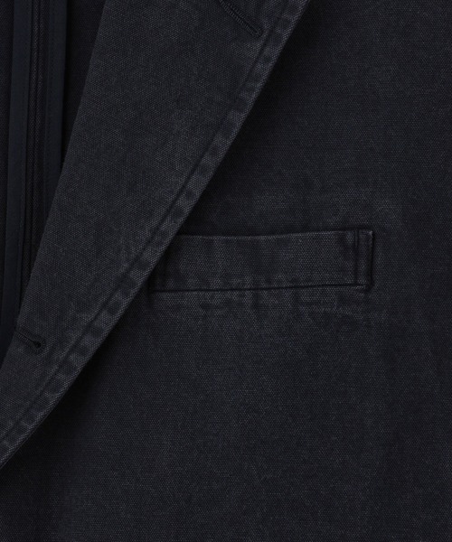 styles(スタイルス)の「HOMBRENINO CANVAS 3B JACKET HN0252-JK0002(ブルゾン・メンズ・ネイビー/ブラウン・M/L)」の11枚目の写真