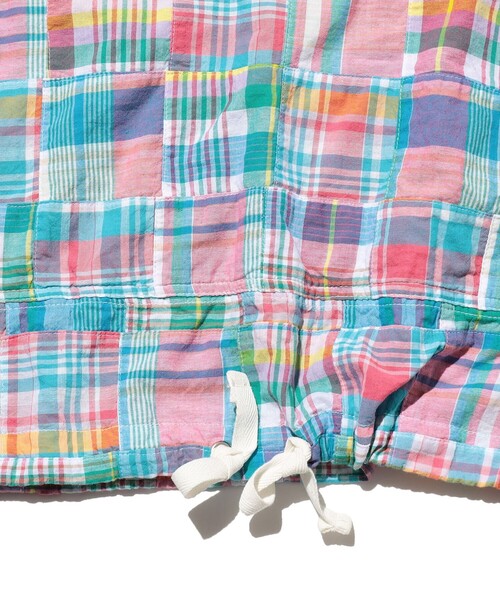 BEAMS PLUS（ビームスプラス）の「MIL Smock Patchwork Madras Pink（ブルゾン・メンズ・ピンク・SMALL/MEDIUM/LARGE/X-LARGE）」の6枚目の写真