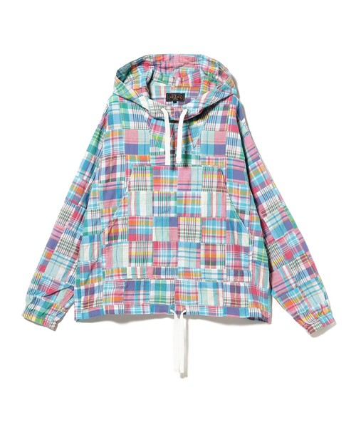 BEAMS PLUS（ビームスプラス）の「MIL Smock Patchwork Madras Pink（ブルゾン・メンズ・ピンク・SMALL/MEDIUM/LARGE/X-LARGE）」の8枚目の写真