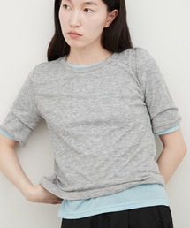Sheer Layered Half Sleeve Tee|シアーレイヤードハーフスリーブTee