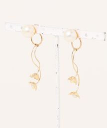 lea.acc*maamee*/パール2wayフラワーピアス