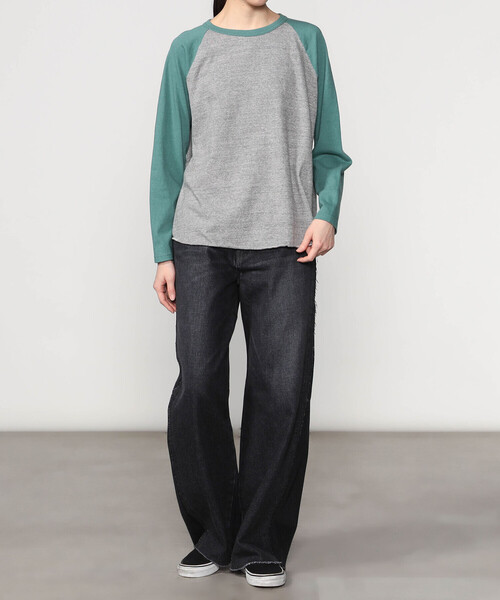 FilMelange(フィルメランジェ)の「FilMelange |〈別注〉ベースボール 長袖Tシャツ WOMEN(Tシャツ/カットソー・レディース・ホワイト系その他/グレー系その他2/グレー系その他・1)」の12枚目の写真