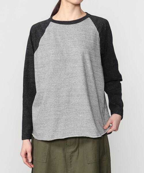 FilMelange(フィルメランジェ)の「FilMelange |〈別注〉ベースボール 長袖Tシャツ WOMEN(Tシャツ/カットソー・レディース・ホワイト系その他/グレー系その他2/グレー系その他・1)」の3枚目の写真