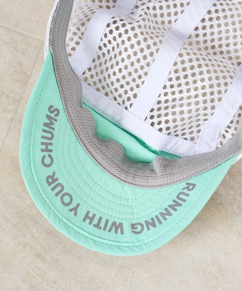 CHUMS（チャムス）の「【CHMUS/チャムス】ランニングメッシュキャップ/ Running Mesh Cap/ユニセックス（キャップ・メンズ・ローズ/その他/グリーン/ブラック・フリー）」の14枚目の写真