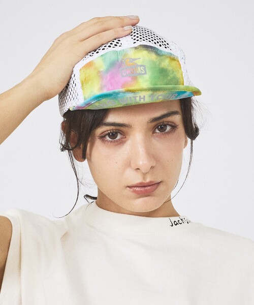 CHUMS（チャムス）の「【CHMUS/チャムス】ランニングメッシュキャップ/ Running Mesh Cap/ユニセックス（キャップ・メンズ・ローズ/その他/グリーン/ブラック・フリー）」の16枚目の写真