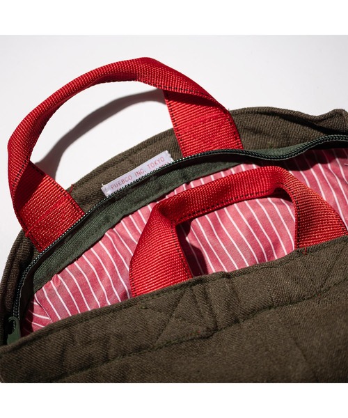 PUEBCO（プエブコ）の「VINTAGE WOOL GARMENTS ZIP TOTE Red Lining（トートバッグ・メンズ・レッド系その他・ONE SIZE）」の4枚目の写真