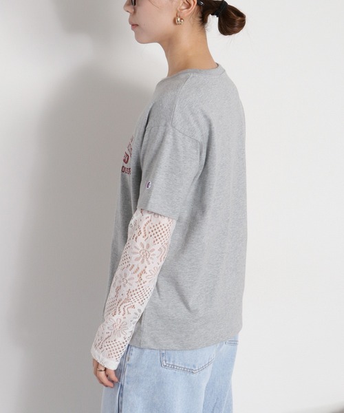 Champion(チャンピオン)の「【Champion】SHORT SLEEVE TEE 2(Tシャツ/カットソー・レディース・ホワイト/グレー・M)」の17枚目の写真