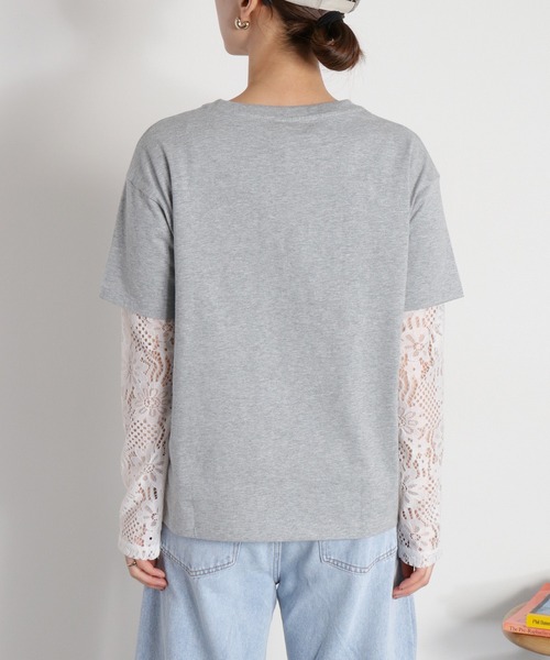 Champion(チャンピオン)の「【Champion】SHORT SLEEVE TEE 2(Tシャツ/カットソー・レディース・ホワイト/グレー・M)」の18枚目の写真
