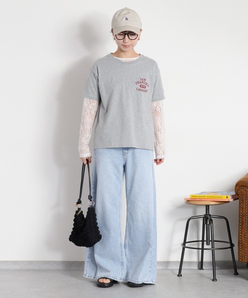 Champion(チャンピオン)の「【Champion】SHORT SLEEVE TEE 2(Tシャツ/カットソー・レディース・ホワイト/グレー・M)」の11枚目の写真