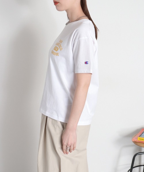 Champion(チャンピオン)の「【Champion】SHORT SLEEVE TEE 2(Tシャツ/カットソー・レディース・ホワイト/グレー・M)」の3枚目の写真