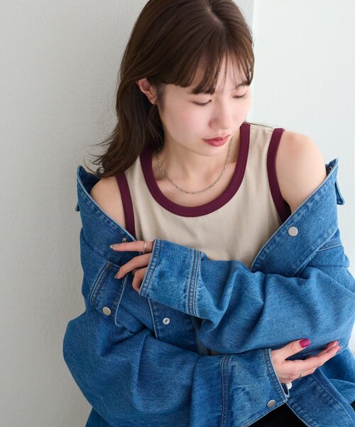 DISCOAT（ディスコート）の「【Enlude/ユニセックス】リンガータンクトップ（タンクトップ・メンズ・ブラック/ブラウン/ベージュ・FREE/SMALL）」の21枚目の写真