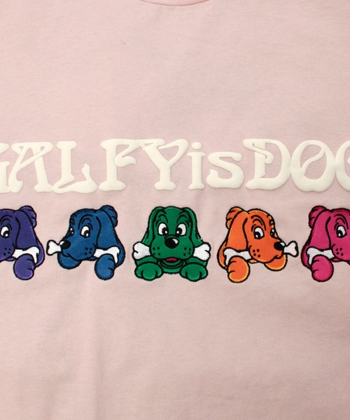 GALFY（ガルフィー）の「【GALFY/ガルフィー】復刻GALFY is DOG  Tee（Tシャツ/カットソー・メンズ・ブラック/オフホワイト/ピンク・L/XL/M）」の13枚目の写真