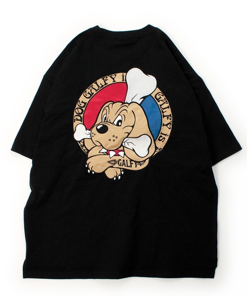 GALFY（ガルフィー）の「【GALFY/ガルフィー】復刻GALFY is DOG  Tee（Tシャツ/カットソー・メンズ・ブラック/オフホワイト/ピンク・L/XL/M）」の7枚目の写真