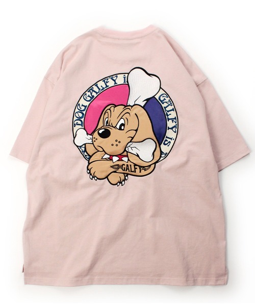 GALFY（ガルフィー）の「【GALFY/ガルフィー】復刻GALFY is DOG  Tee（Tシャツ/カットソー・メンズ・ブラック/オフホワイト/ピンク・L/XL/M）」の9枚目の写真