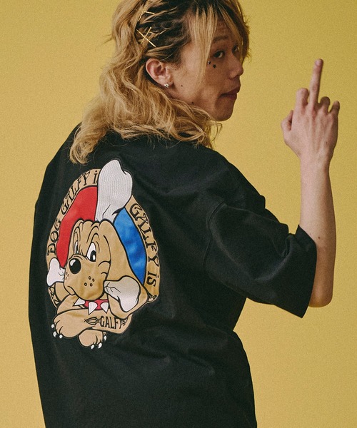 GALFY（ガルフィー）の「【GALFY/ガルフィー】復刻GALFY is DOG  Tee（Tシャツ/カットソー・メンズ・ブラック/オフホワイト/ピンク・L/XL/M）」の18枚目の写真