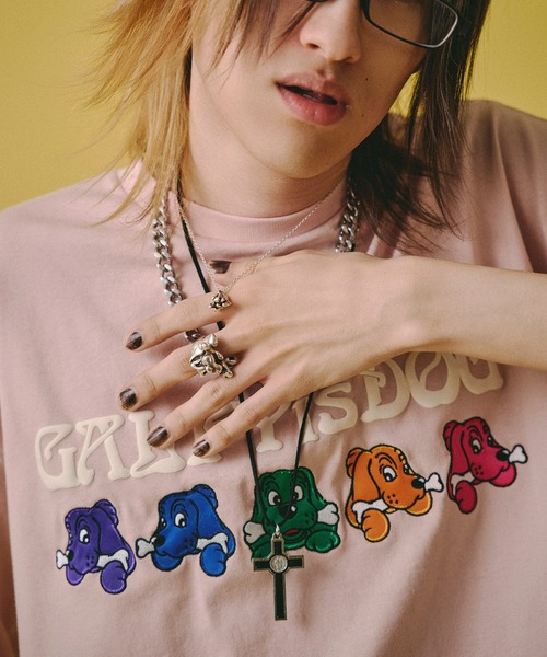 GALFY（ガルフィー）の「【GALFY/ガルフィー】復刻GALFY is DOG  Tee（Tシャツ/カットソー・メンズ・ブラック/オフホワイト/ピンク・L/XL/M）」の20枚目の写真