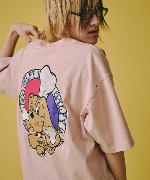 GALFY（ガルフィー）の「【GALFY/ガルフィー】復刻GALFY is DOG  Tee（Tシャツ/カットソー・メンズ・ブラック/オフホワイト/ピンク・L/XL/M）」の21枚目の写真