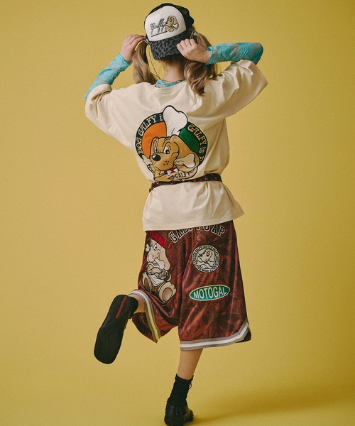GALFY（ガルフィー）の「【GALFY/ガルフィー】復刻GALFY is DOG  Tee（Tシャツ/カットソー・メンズ・ブラック/オフホワイト/ピンク・L/XL/M）」の16枚目の写真