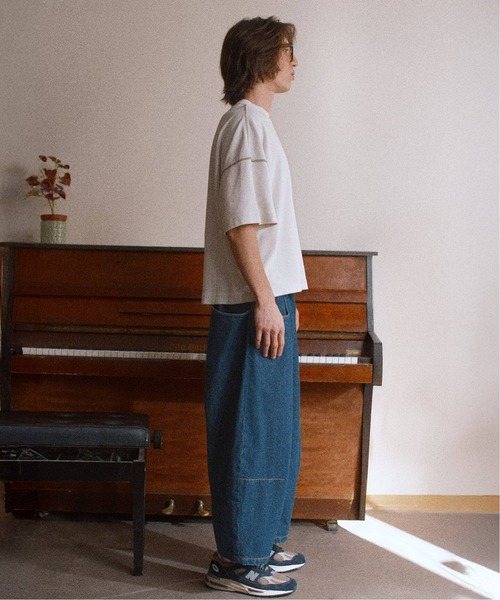 WISM(ウィズム)の「subtlebody / サトルボディ Inner Workwear Jeans(デニムパンツ・メンズ・ネイビー・LARGE/MEDIUM)」の4枚目の写真