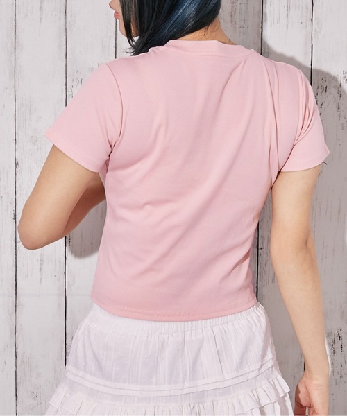 GORGE(ゴージ)の「《ラインストーン・ロゴ》Tシャツ/ストリート×Y2K/春夏/全3色(Tシャツ/カットソー・レディース・ブラック/ホワイト/ピンク・F)」の5枚目の写真