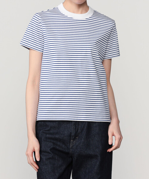 ORCIVAL(オーシバル)の「ORCIVAL | コットン ストレッチ クルーネック半袖Tシャツ WOMEN(Tシャツ/カットソー・レディース・ブルー系その他5/グレー系その他/ブラック系その他/レッド系その他・1/2)」の3枚目の写真