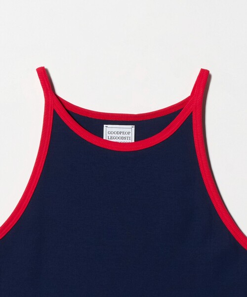 GOOD PEOPLE GOOD STITCHING GOOD PRODUCT＞トリム リブ タンクトップ
