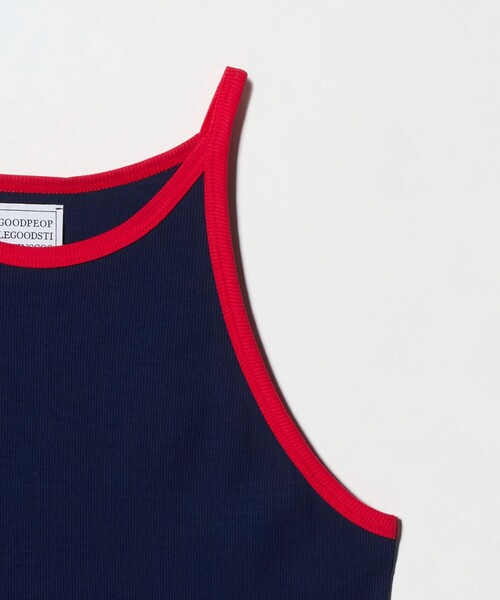 GOOD PEOPLE GOOD STITCHING GOOD PRODUCT＞トリム リブ タンクトップ