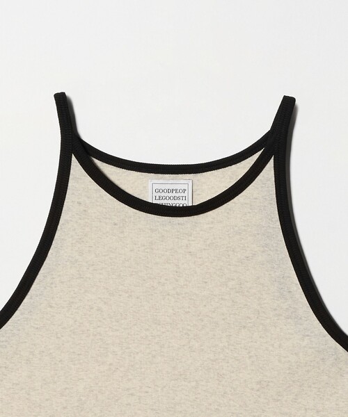 GOOD PEOPLE GOOD STITCHING GOOD PRODUCT＞トリム リブ タンクトップ