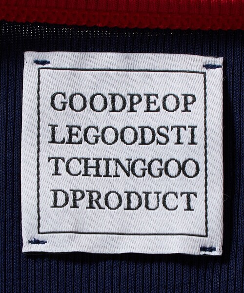 GOOD PEOPLE GOOD STITCHING GOOD PRODUCT（グッドピープルグッドスティッチンググッドプロダクト）の「＜GOOD PEOPLE GOOD STITCHING GOOD PRODUCT＞トリム リブ タンクトップ（Tシャツ/カットソー・レディース・ナチュラル/ネイビー・S）」の9枚目の写真