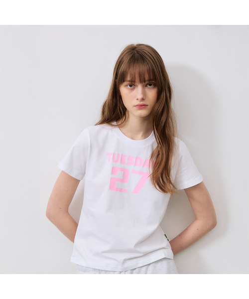 RMRN(アルエームアルエヌ)の「CLUB 27 T-SHIRT(Tシャツ/カットソー・レディース・ミント/PINK/ブラック/レッド/バイオレット・FREE)」の4枚目の写真