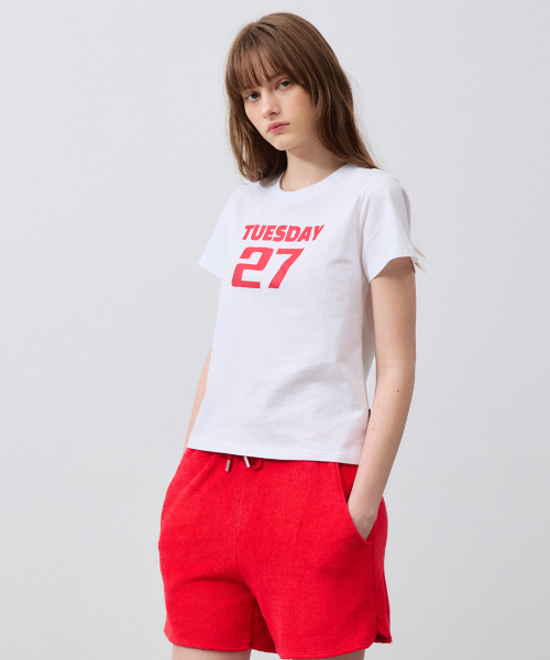 RMRN(アルエームアルエヌ)の「CLUB 27 T-SHIRT(Tシャツ/カットソー・レディース・ミント/PINK/ブラック/レッド/バイオレット・FREE)」の9枚目の写真