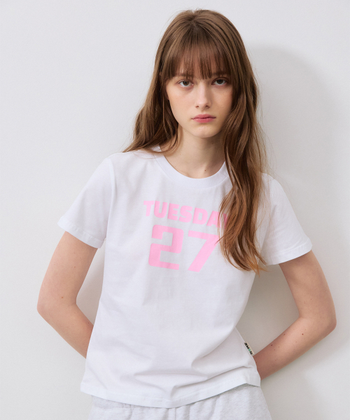RMRN(アルエームアルエヌ)の「CLUB 27 T-SHIRT(Tシャツ/カットソー・レディース・ミント/PINK/ブラック/レッド/バイオレット・FREE)」の7枚目の写真
