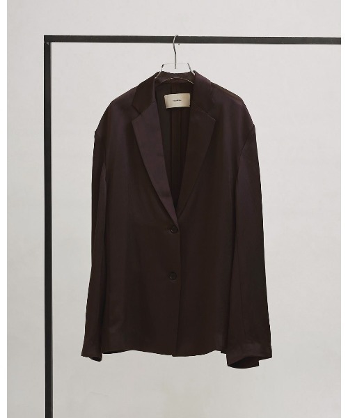 TODAYFUL(トゥデイフル)の「Satin Over Jacket 12610103(テーラードジャケット・レディース・ブラウン/オフホワイト/ブラック・36/38)」の14枚目の写真