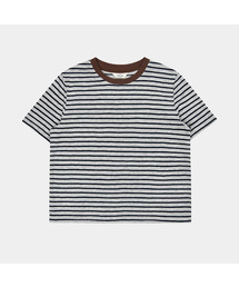ストライプ配色ダンTシャツ (YZTS2512409)