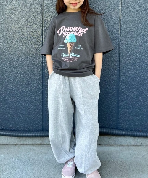 Right-on(ライトオン)の「VIVIAN BLUE(ヴィヴィアンブルー)スイーツプリントTシャツ(Tシャツ/カットソー・キッズ・ピンク/ダークグレー・110/120/130/140/150/160)」の12枚目の写真