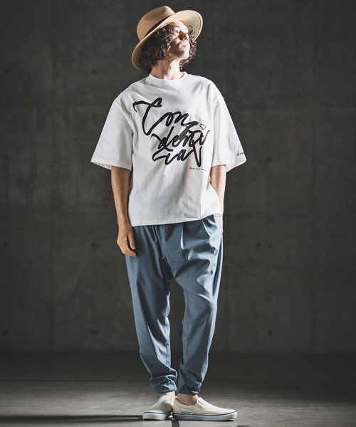 GLIMCLAP(グリムクラップ)の「mp14930- Bamboo Blend Chambray Gathered Hem Pants バルーンパンツ(202-043-gls-cg)(その他パンツ・メンズ・ブラウン/ネイビー/ブラック・S/M/L)」の8枚目の写真