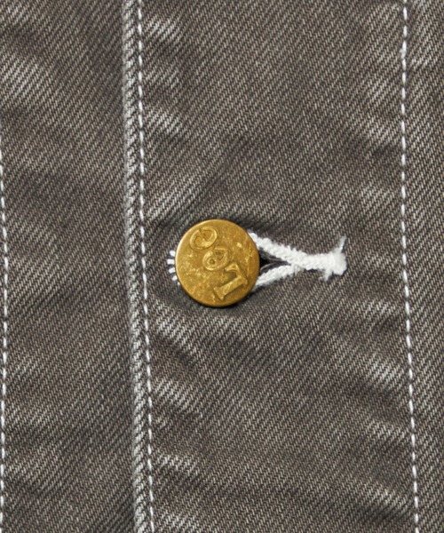 Lee(リー)の「Lee/リー レディース ロコジャケット DUNGAREES【セットアップ対応】(カバーオール・レディース・ブラウン/チャコール・MEDIUM/SMALL)」の8枚目の写真