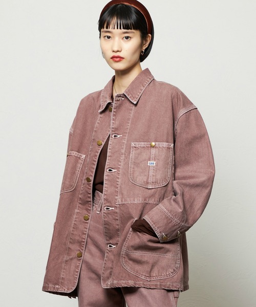 Lee(リー)の「Lee/リー レディース ロコジャケット DUNGAREES【セットアップ対応】(カバーオール・レディース・ブラウン/チャコール・MEDIUM/SMALL)」の12枚目の写真