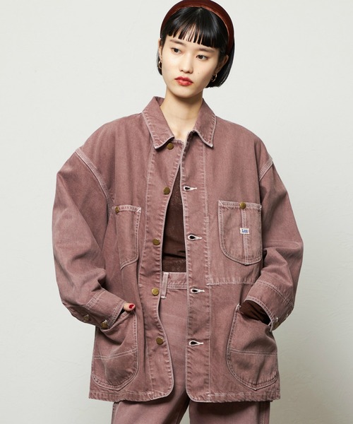 Lee(リー)の「Lee/リー レディース ロコジャケット DUNGAREES【セットアップ対応】(カバーオール・レディース・ブラウン/チャコール・MEDIUM/SMALL)」の13枚目の写真