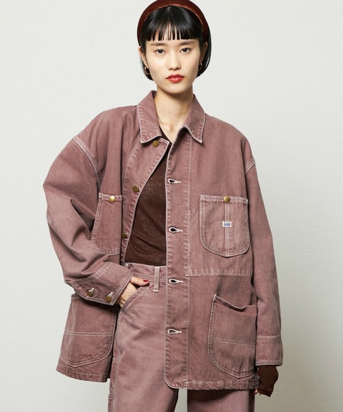 Lee(リー)の「Lee/リー レディース ロコジャケット DUNGAREES【セットアップ対応】(カバーオール・レディース・ブラウン/チャコール・MEDIUM/SMALL)」の17枚目の写真