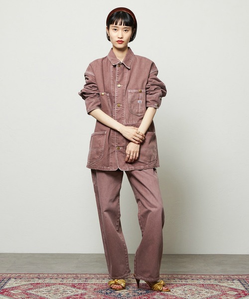 Lee(リー)の「Lee/リー レディース ロコジャケット DUNGAREES【セットアップ対応】(カバーオール・レディース・ブラウン/チャコール・MEDIUM/SMALL)」の19枚目の写真