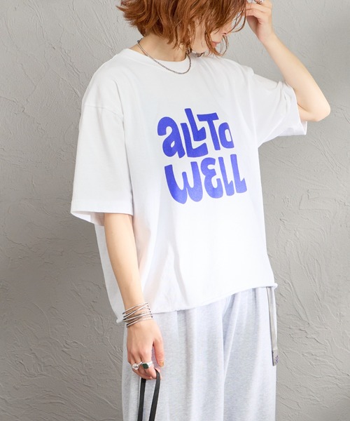 FUNG（ファング）の「[FUNG/ファング] ALL TO WELL カットオフ プリントＴシャツ（Tシャツ/カットソー・レディース・ブラック/ホワイト・M）」の4枚目の写真