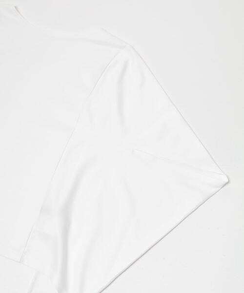 URBAN RESEARCH ROSSO WOMEN(アーバンリサーチ ロッソ)の「『WEB/一部店舗限定』UVカットクールタッチ5分袖ドルマンプルオーバー(Tシャツ/カットソー・レディース・キャメル/ネイビー/オフホワイト・FREE)」の9枚目の写真