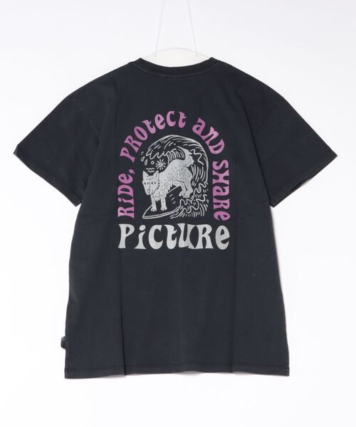 PICTURE ORGANIC CLOTHING(ピクチャーオーガニッククロージング)の「【PICTURE/ピクチャー】PICTURIDE TEE バックプリント Tシャツ(Tシャツ/カットソー・メンズ・ブラック/オレンジ・MEDIUM/LARGE)」の6枚目の写真