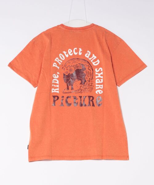 PICTURE ORGANIC CLOTHING(ピクチャーオーガニッククロージング)の「【PICTURE/ピクチャー】PICTURIDE TEE バックプリント Tシャツ(Tシャツ/カットソー・メンズ・ブラック/オレンジ・MEDIUM/LARGE)」の8枚目の写真