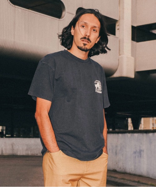 PICTURE ORGANIC CLOTHING(ピクチャーオーガニッククロージング)の「【PICTURE/ピクチャー】PICTURIDE TEE バックプリント Tシャツ(Tシャツ/カットソー・メンズ・ブラック/オレンジ・MEDIUM/LARGE)」の3枚目の写真