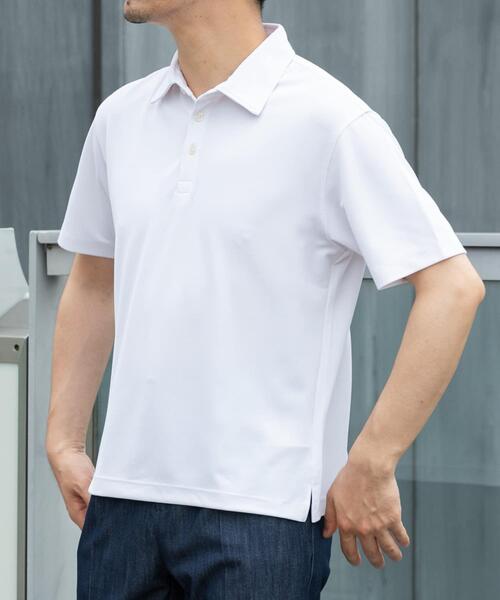 URBAN RESEARCH ROSSO MEN（アーバンリサーチロッソメン）の「『XLサイズあり』『イージーケア / 接触冷感 / 速乾』ハイパフォーマンスコンフォートポロシャツ（ポロシャツ・メンズ・ブラウン/ホワイト/ブラック/ネイビー・X-LARGE/LARGE/MEDIUM/SMALL）」の9枚目の写真